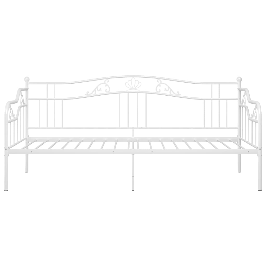 Cadre de canapé-lit sans matelas blanc métal 90x200 cm - XIOS