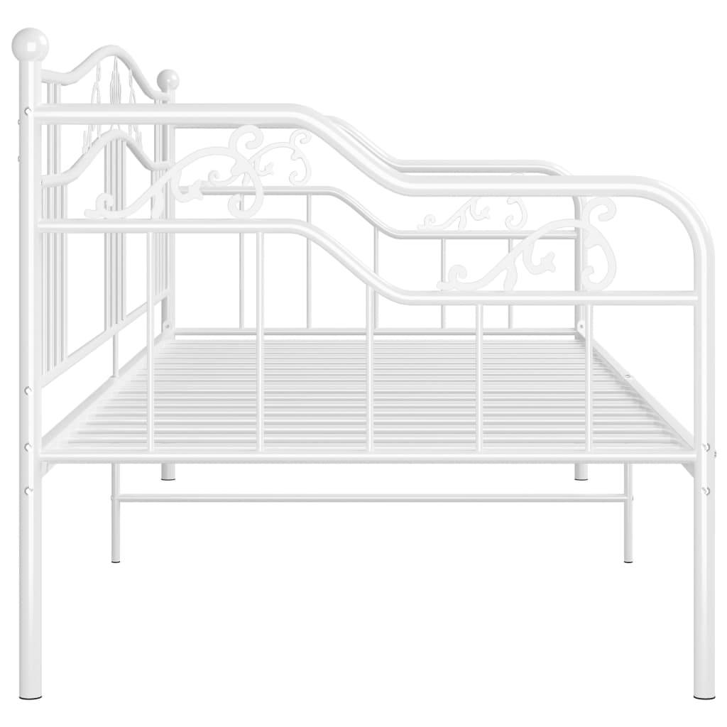 Cadre de canapé-lit sans matelas blanc métal 90x200 cm - XIOS