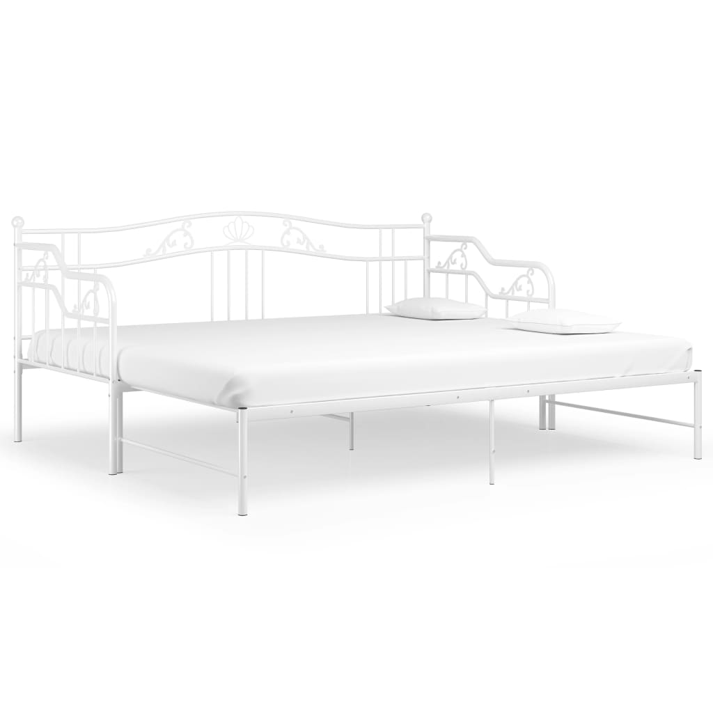 Cadre de canapé-lit extensible sans matelas blanc 90x200 cm - XIOS