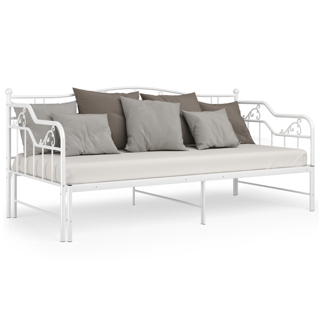 Cadre de canapé-lit extensible sans matelas blanc 90x200 cm - XIOS