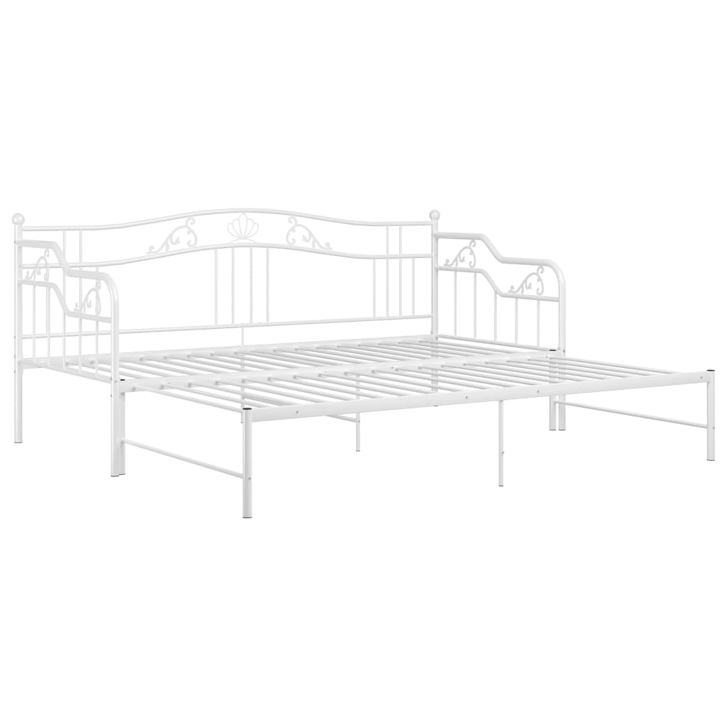 Cadre de canapé-lit extensible sans matelas blanc 90x200 cm - XIOS