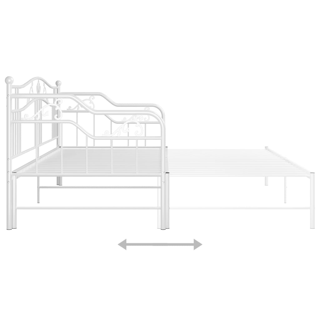 Cadre de canapé-lit extensible sans matelas blanc 90x200 cm - XIOS