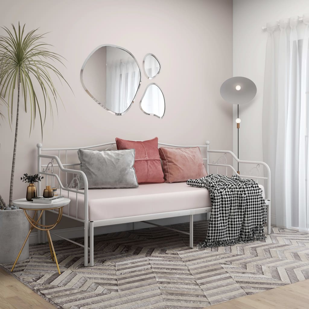 Cadre de canapé-lit extensible sans matelas blanc 90x200 cm - XIOS