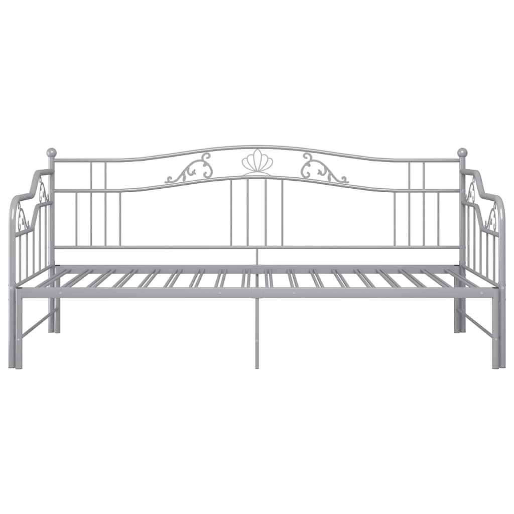 Cadre de canapé-lit extensible sans matelas gris métal 90x200cm - XIOS