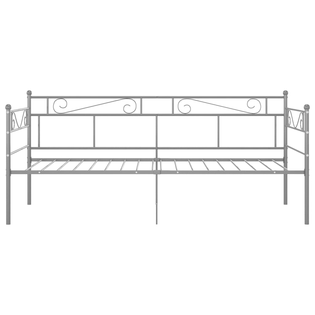 Cadre de canapé-lit sans matelas gris métal 90x200 cm - XIOS