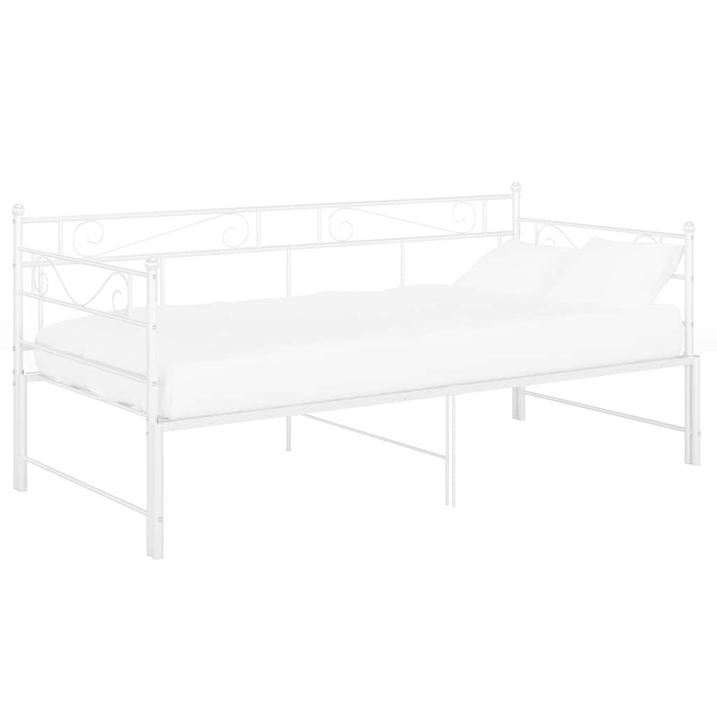 Cadre de canapé-lit extensible sans matelas blanc 90x200 cm - XIOS