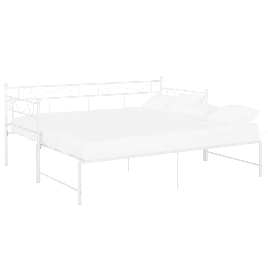 Cadre de canapé-lit extensible sans matelas blanc 90x200 cm - XIOS