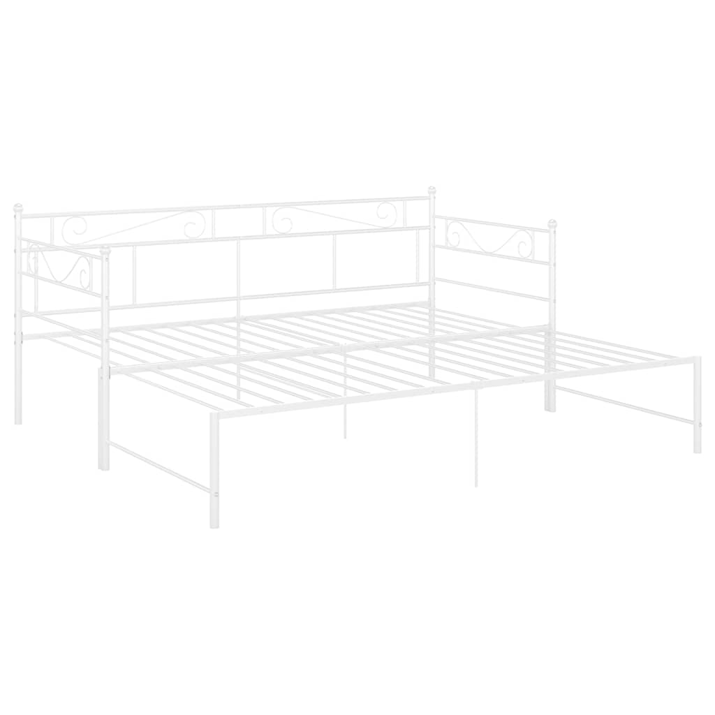Cadre de canapé-lit extensible sans matelas blanc 90x200 cm - XIOS