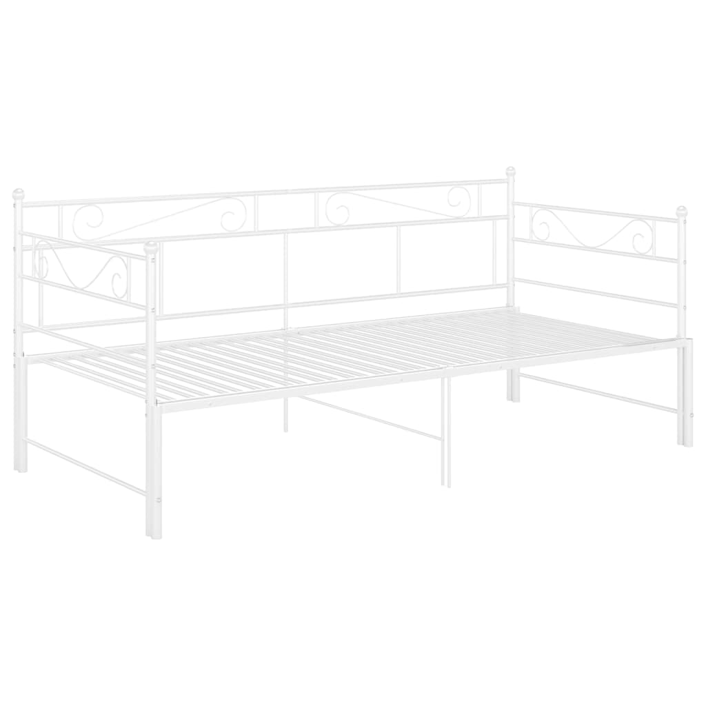 Cadre de canapé-lit extensible sans matelas blanc 90x200 cm - XIOS