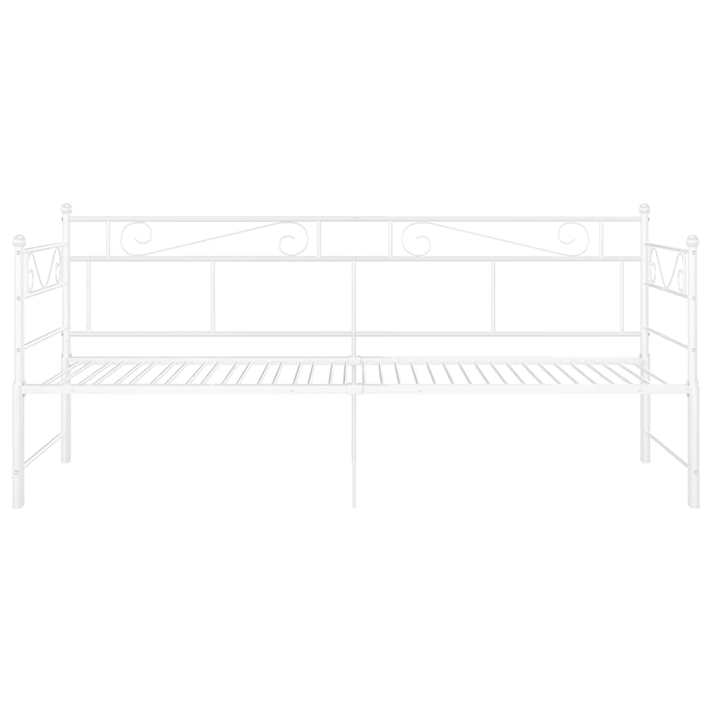 Cadre de canapé-lit extensible sans matelas blanc 90x200 cm - XIOS