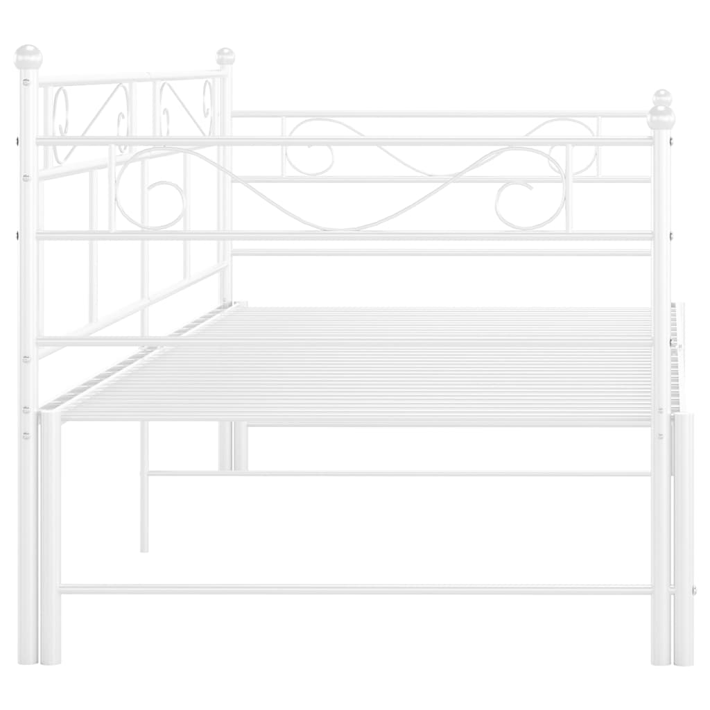Cadre de canapé-lit extensible sans matelas blanc 90x200 cm - XIOS