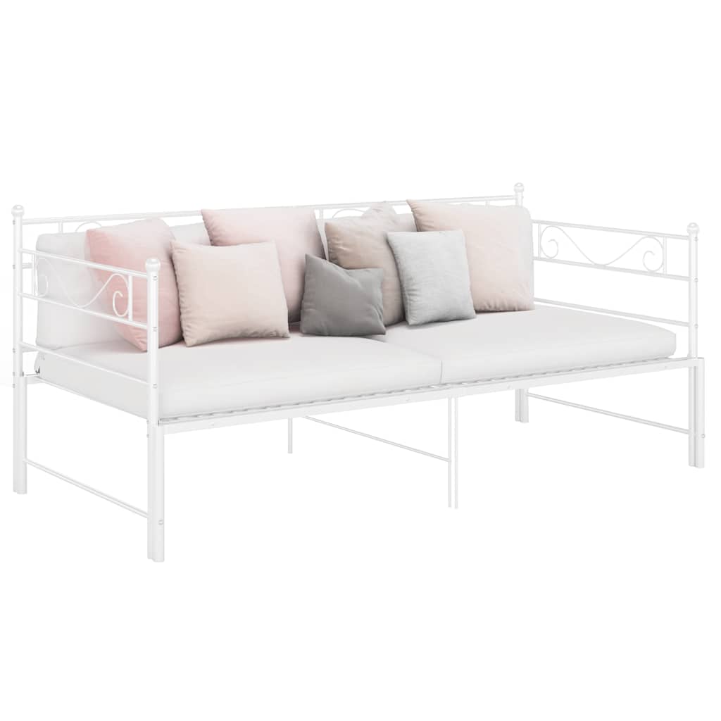 Cadre de canapé-lit extensible sans matelas blanc 90x200 cm - XIOS