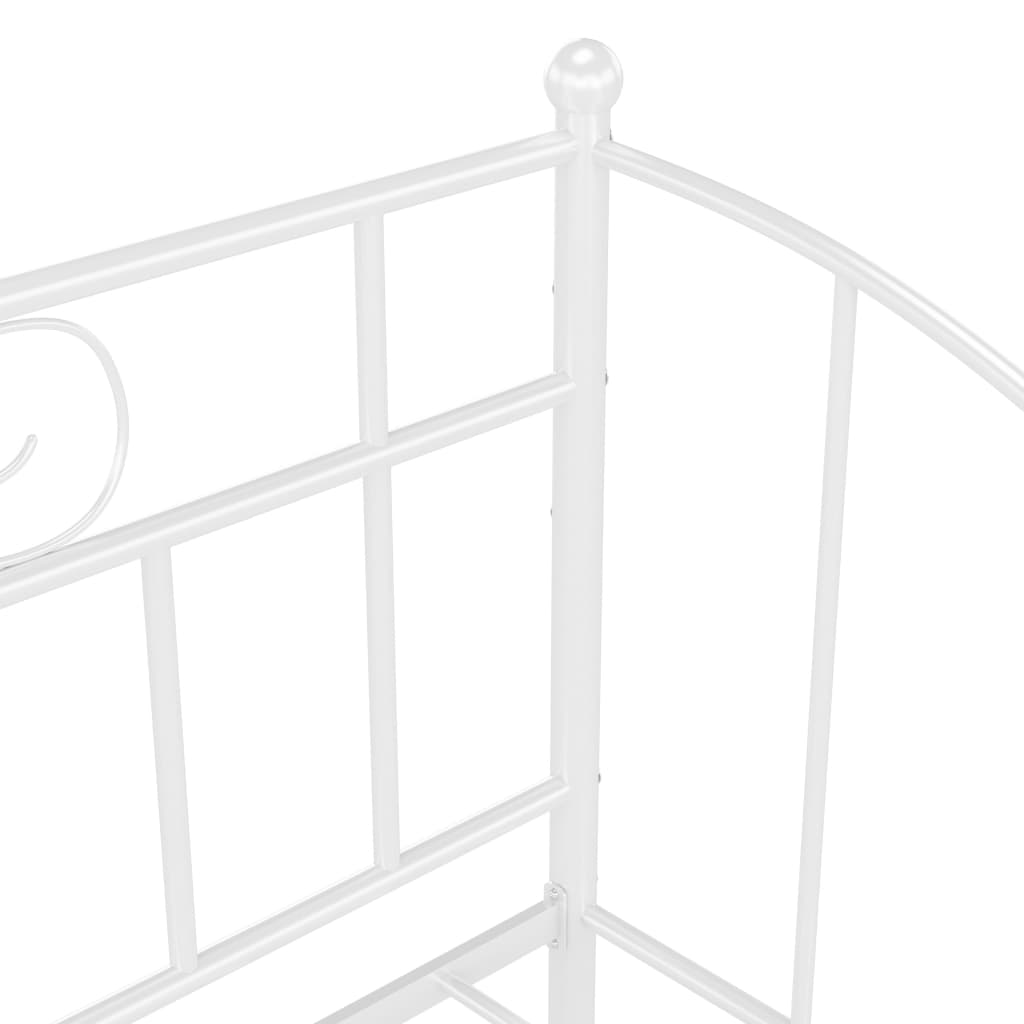 Cadre de canapé-lit sans matelas blanc métal 90x200 cm - XIOS