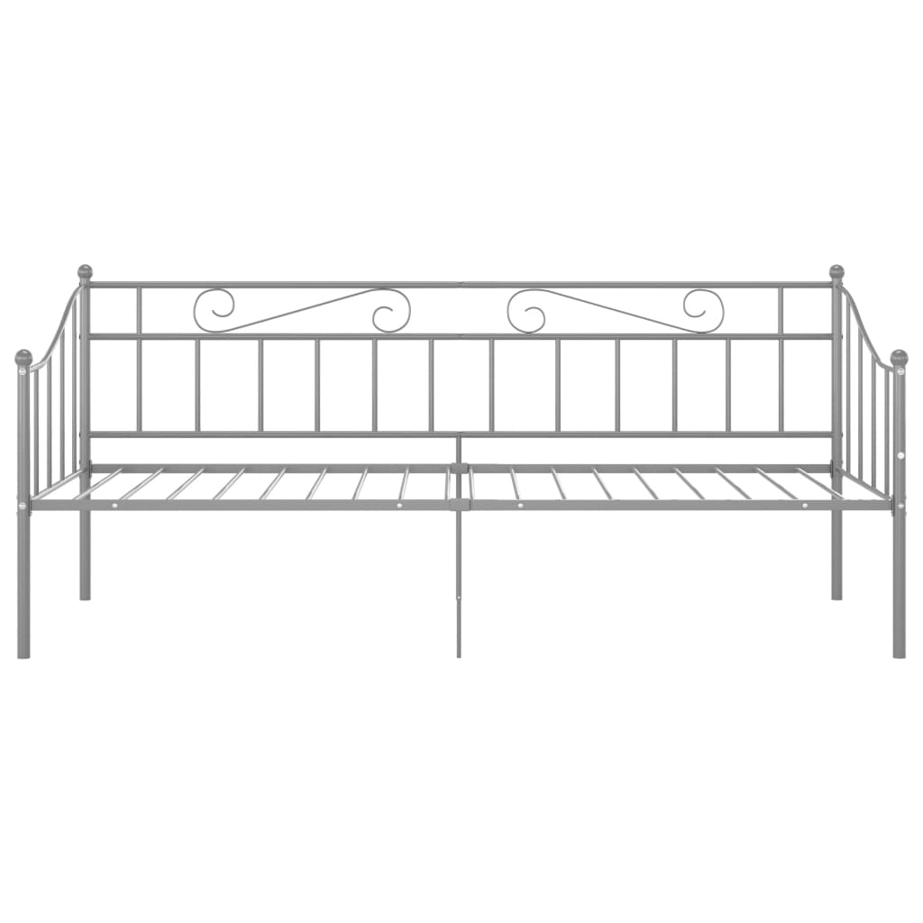 Cadre de canapé-lit sans matelas gris métal 90x200 cm - XIOS