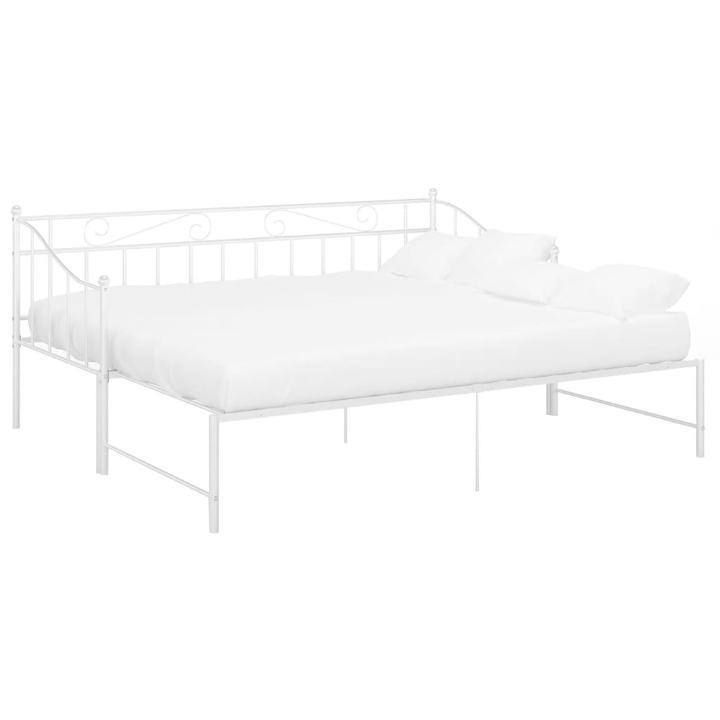 Cadre de canapé-lit extensible sans matelas blanc 90x200 cm - XIOS