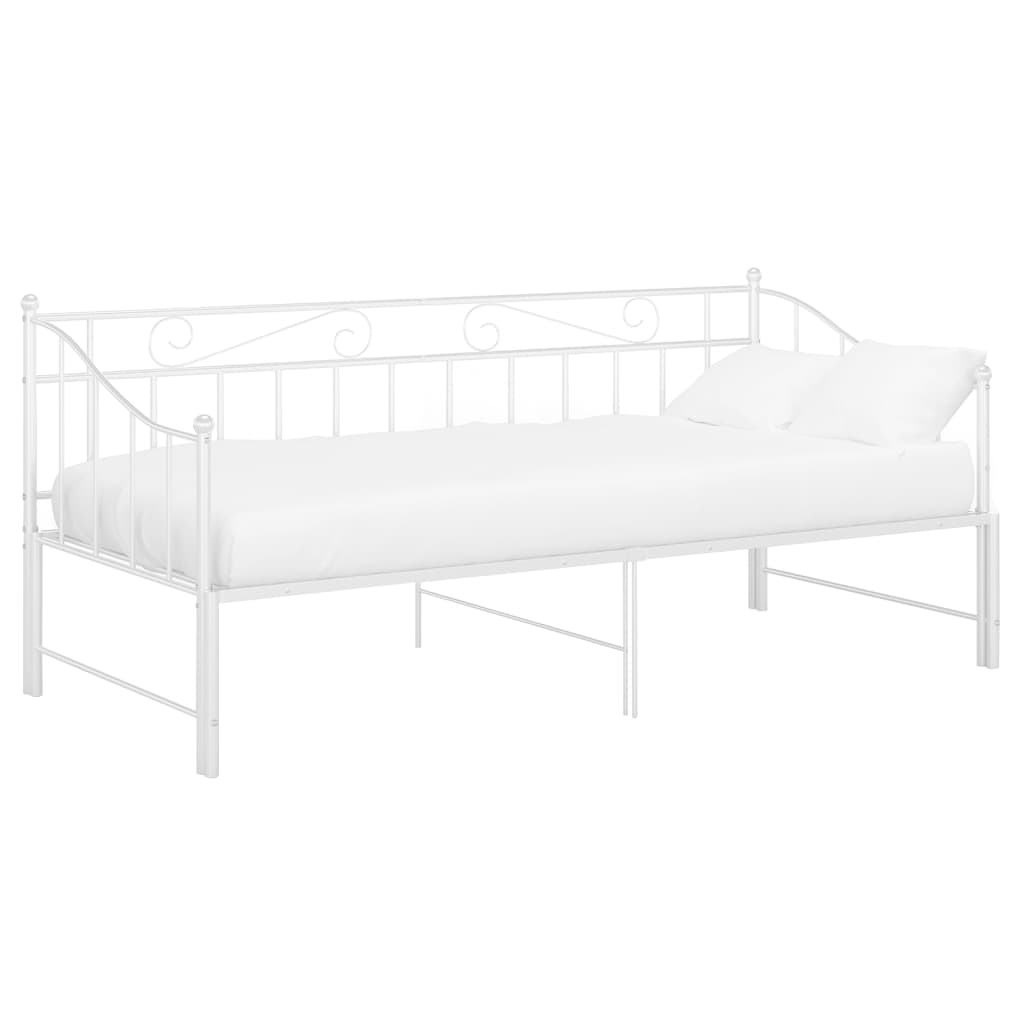 Cadre de canapé-lit extensible sans matelas blanc 90x200 cm - XIOS