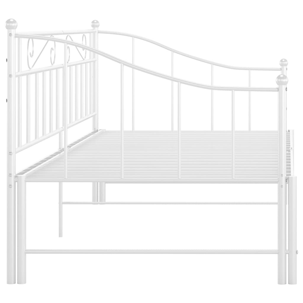 Cadre de canapé-lit extensible sans matelas blanc 90x200 cm - XIOS