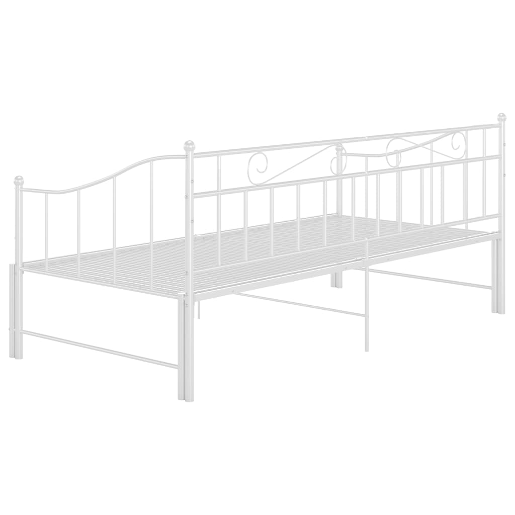 Cadre de canapé-lit extensible sans matelas blanc 90x200 cm - XIOS