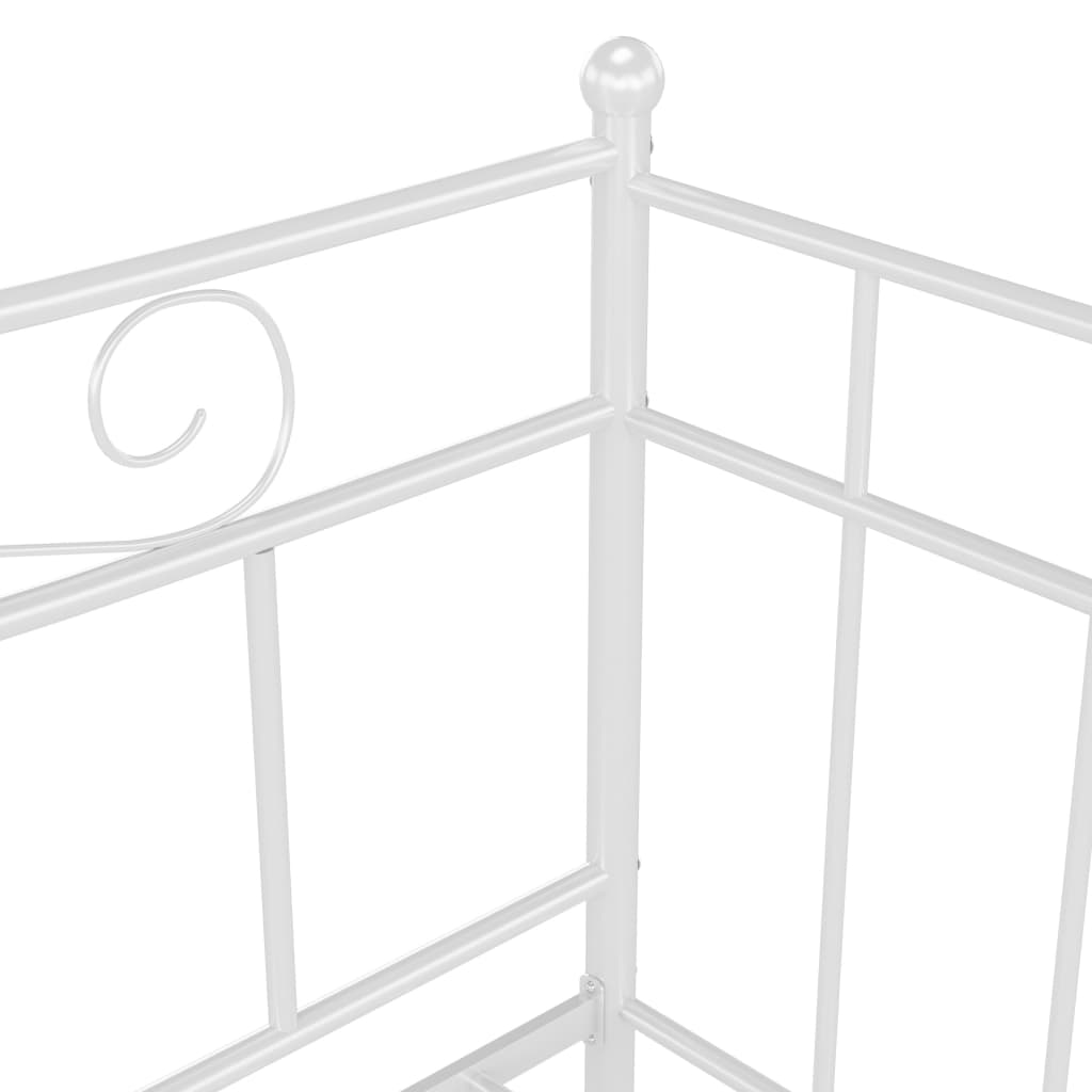 Cadre de canapé-lit sans matelas blanc métal 90x200 cm - XIOS