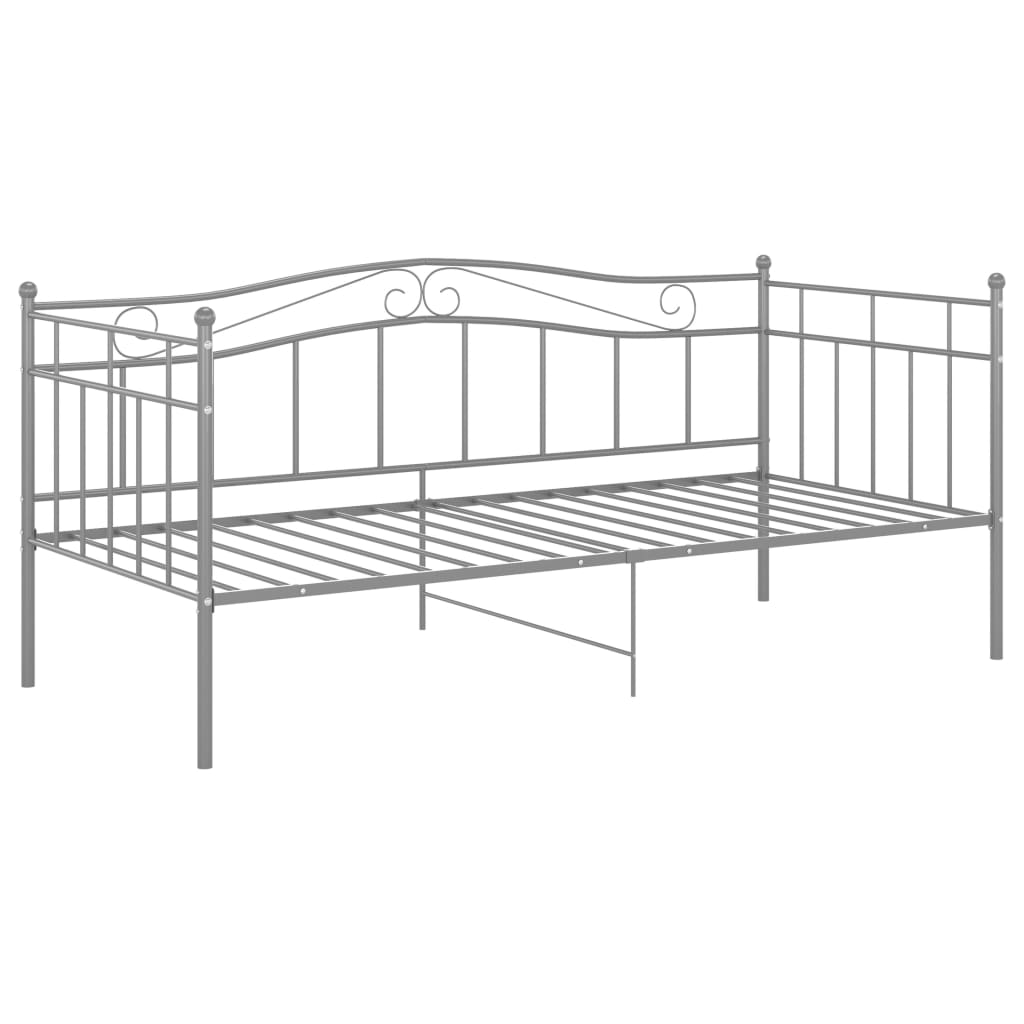 Cadre de canapé-lit sans matelas gris métal 90x200 cm - XIOS