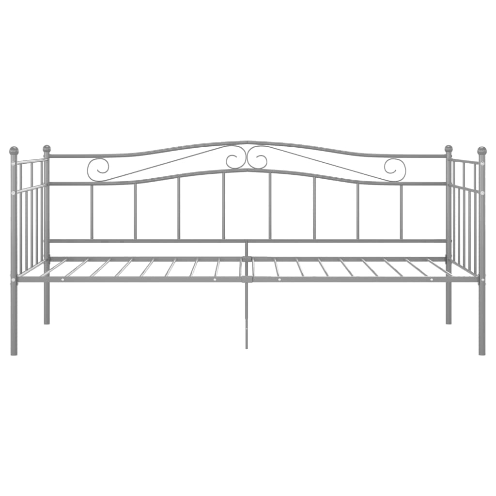 Cadre de canapé-lit sans matelas gris métal 90x200 cm - XIOS