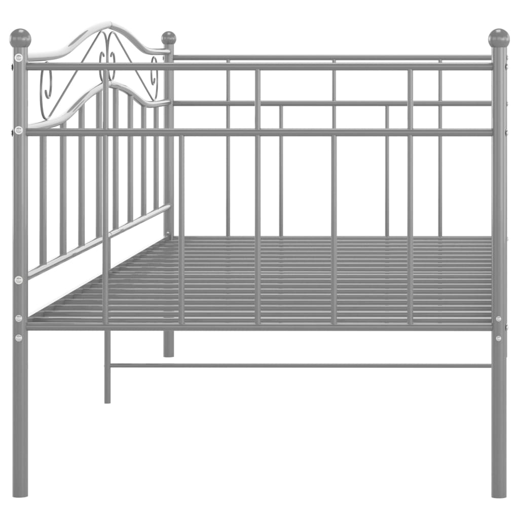 Cadre de canapé-lit sans matelas gris métal 90x200 cm - XIOS