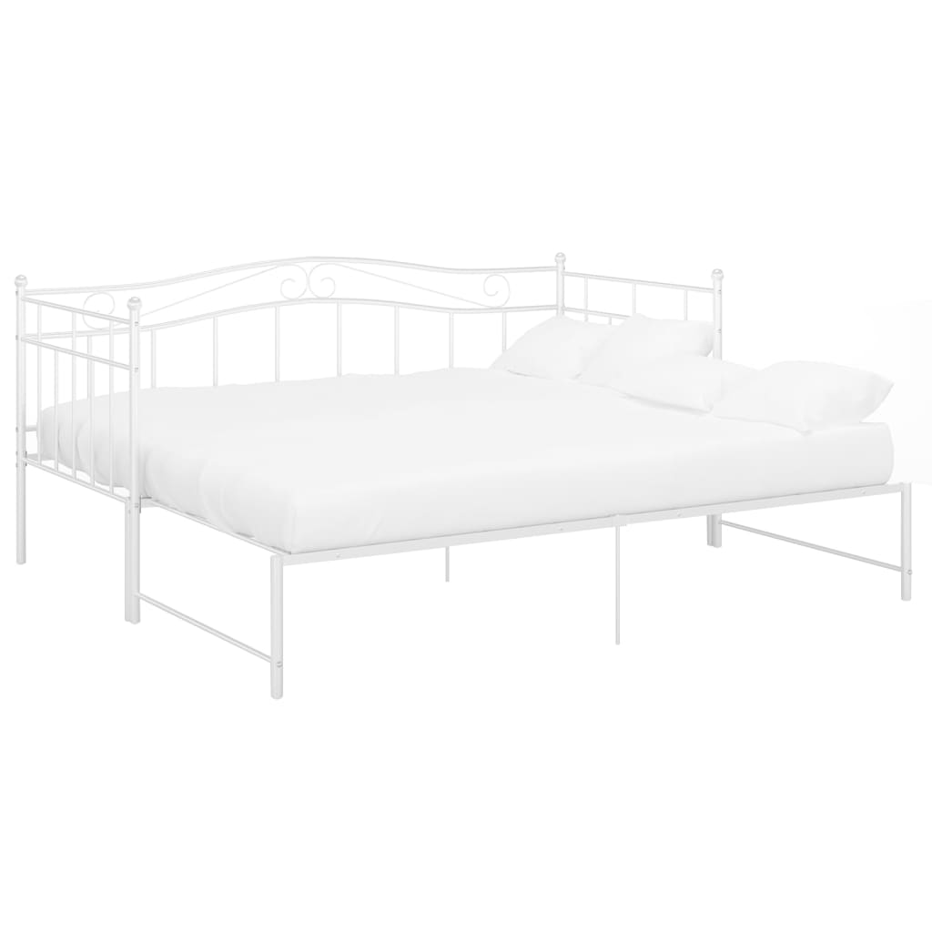 Cadre de canapé-lit extensible sans matelas blanc 90x200 cm - XIOS