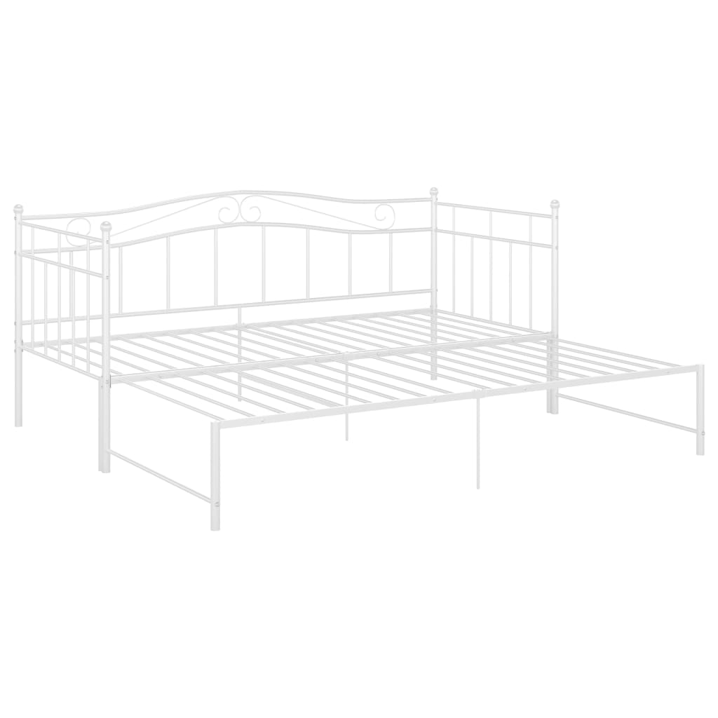 Cadre de canapé-lit extensible sans matelas blanc 90x200 cm - XIOS