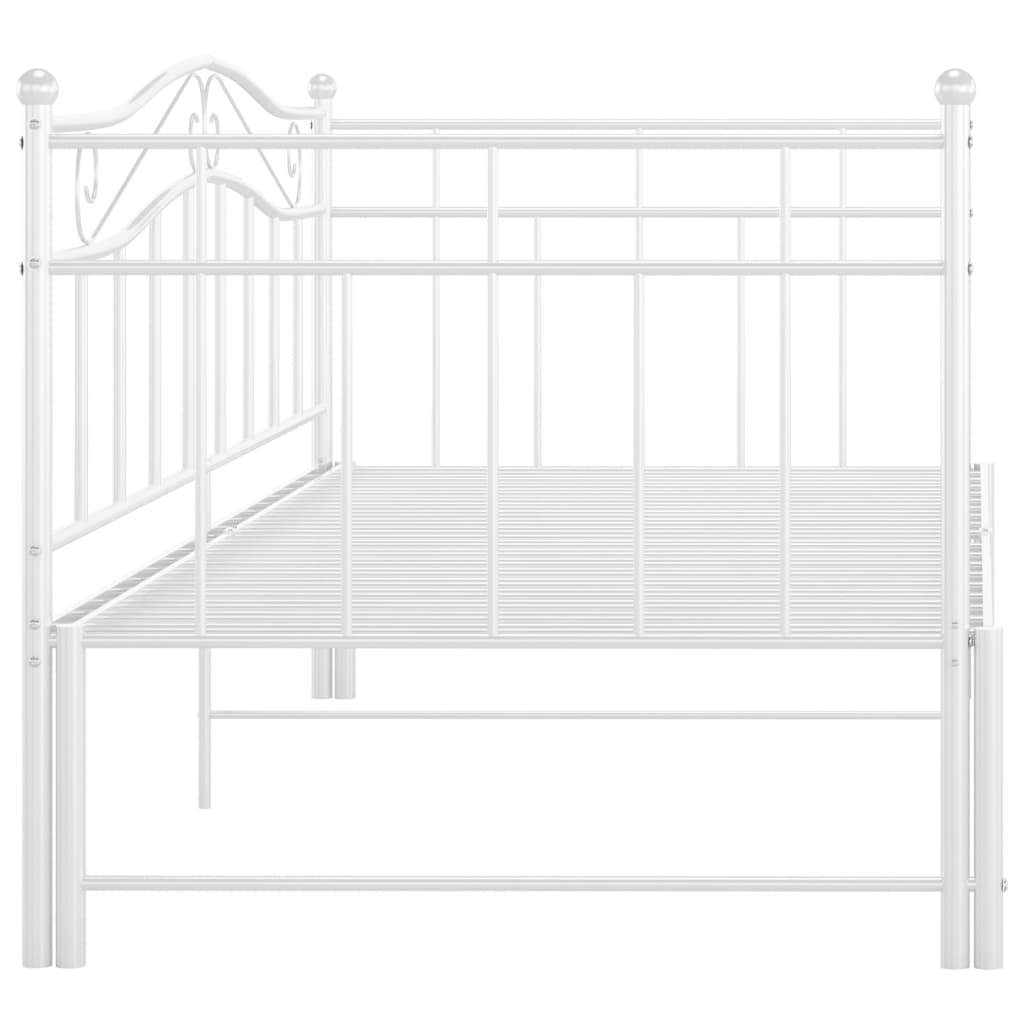 Cadre de canapé-lit extensible sans matelas blanc 90x200 cm - XIOS