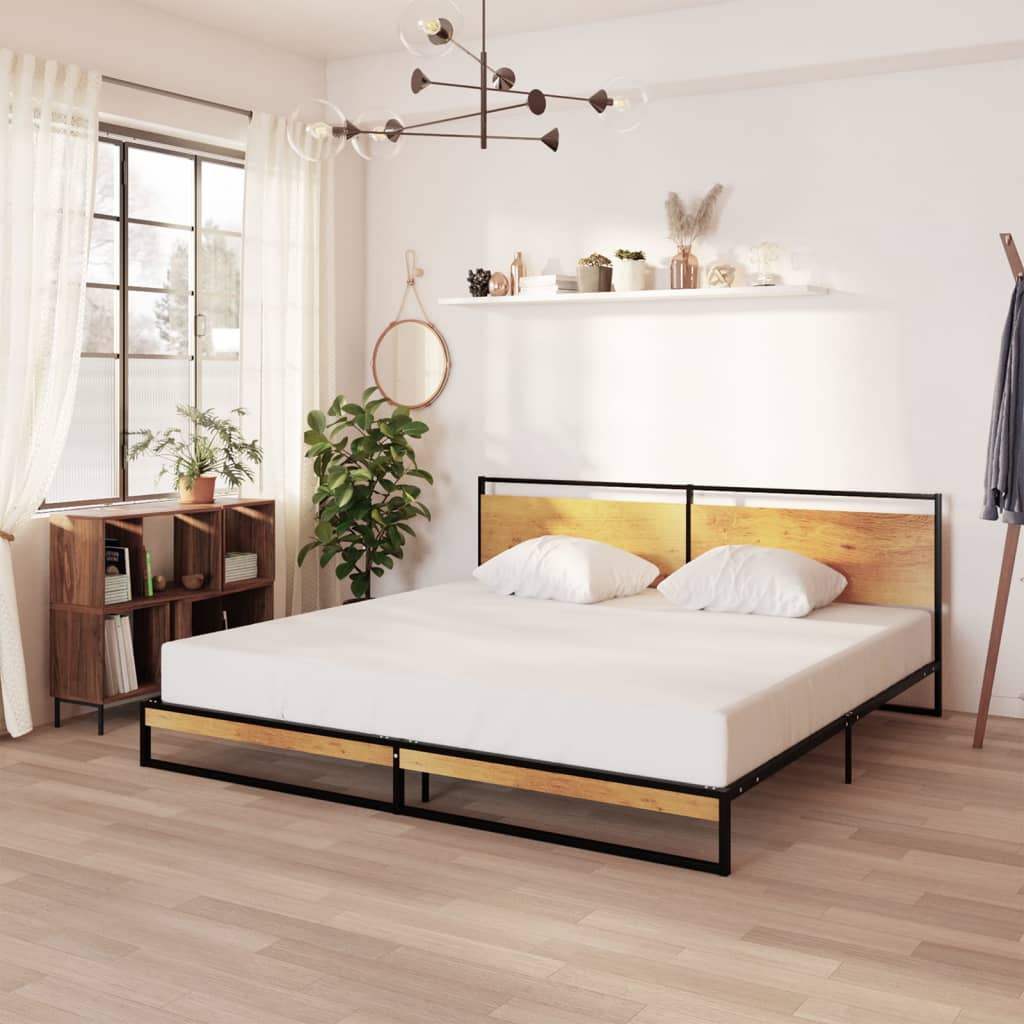 Cadre de lit sans matelas métal 200x200 cm - XIOS