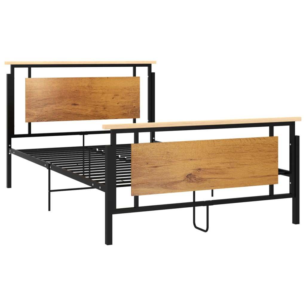 Cadre de lit sans matelas métal 120x200 cm - XIOS
