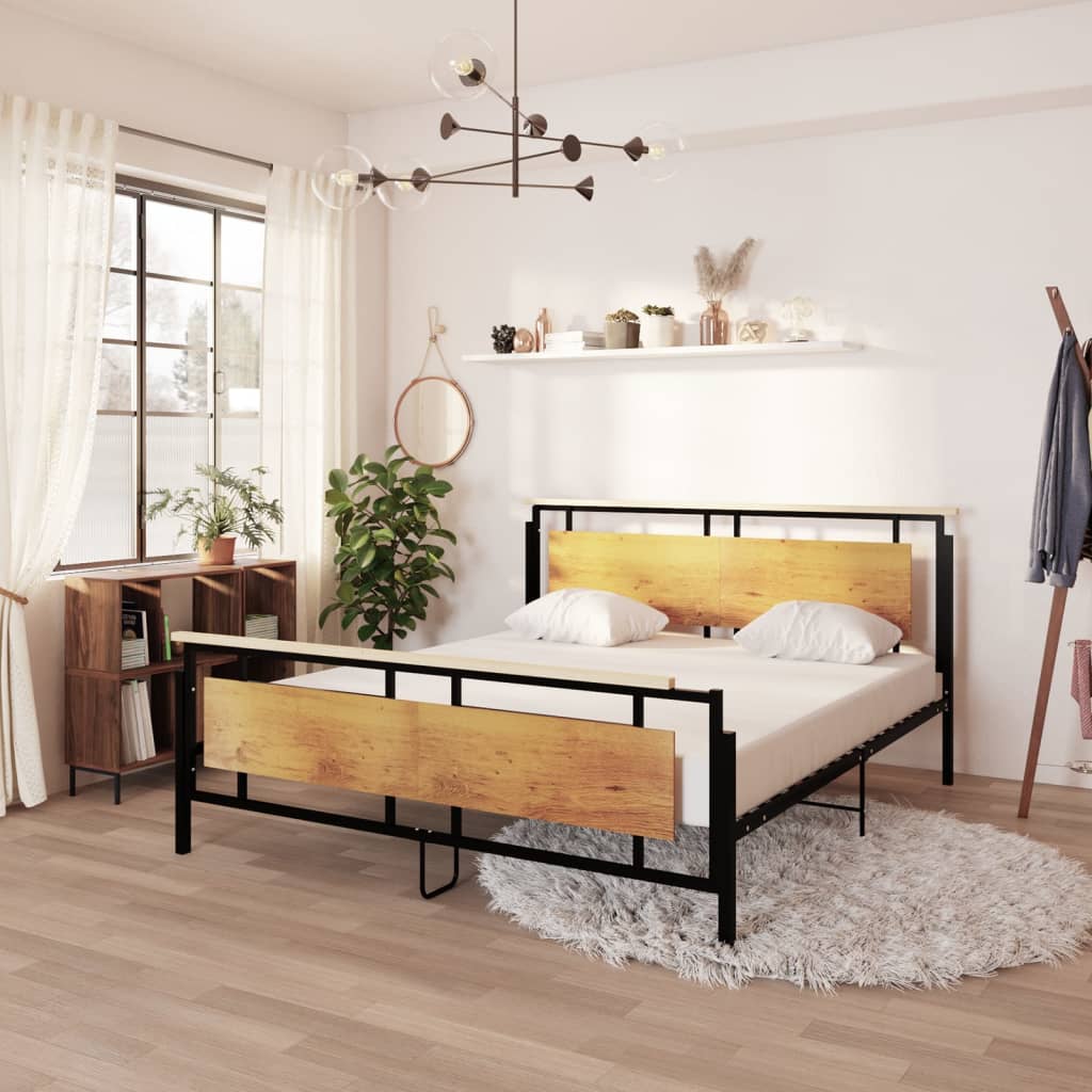 Cadre de lit sans matelas métal 180x200 cm - XIOS