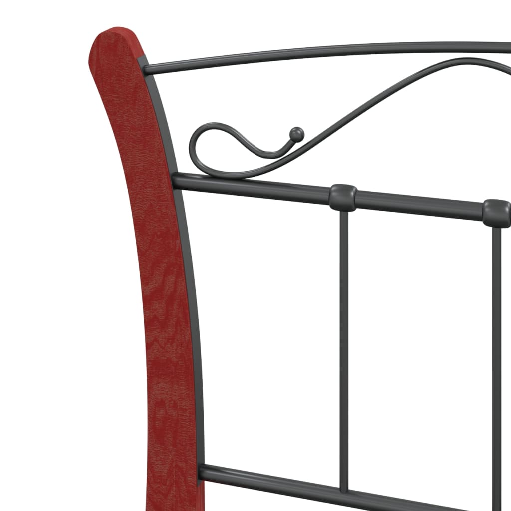 Cadre de lit sans matelas noir métal 90x200 cm - XIOS