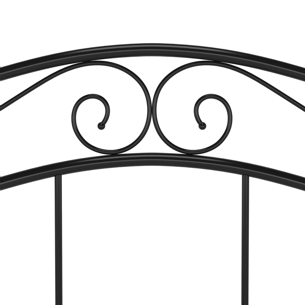 Cadre de lit sans matelas noir métal 120x200 cm - XIOS