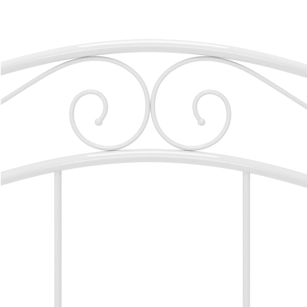 Cadre de lit sans matelas blanc métal 120x200 cm - XIOS
