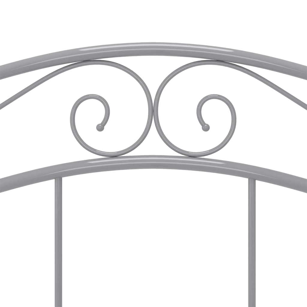 Cadre de lit sans matelas gris métal 120x200 cm - XIOS