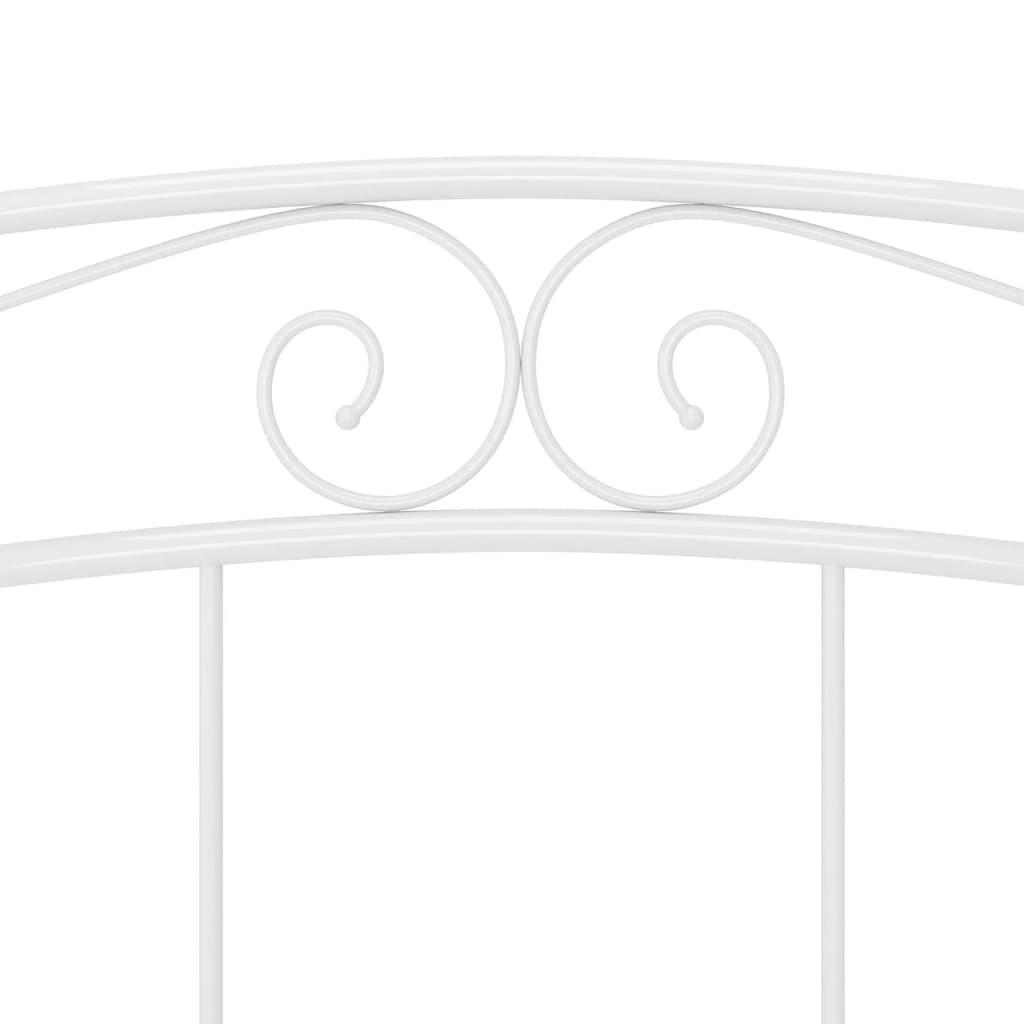 Cadre de lit sans matelas blanc métal 140x200 cm - XIOS
