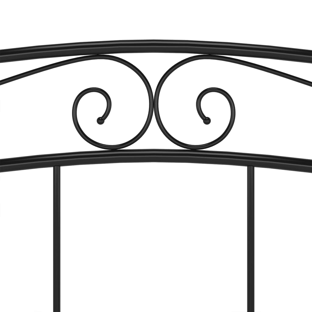 Cadre de lit sans matelas noir métal 160x200 cm - XIOS