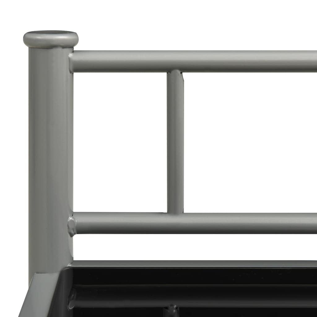 Tables de chevet 2 pcs Gris et noir Métal et verre - XIOS