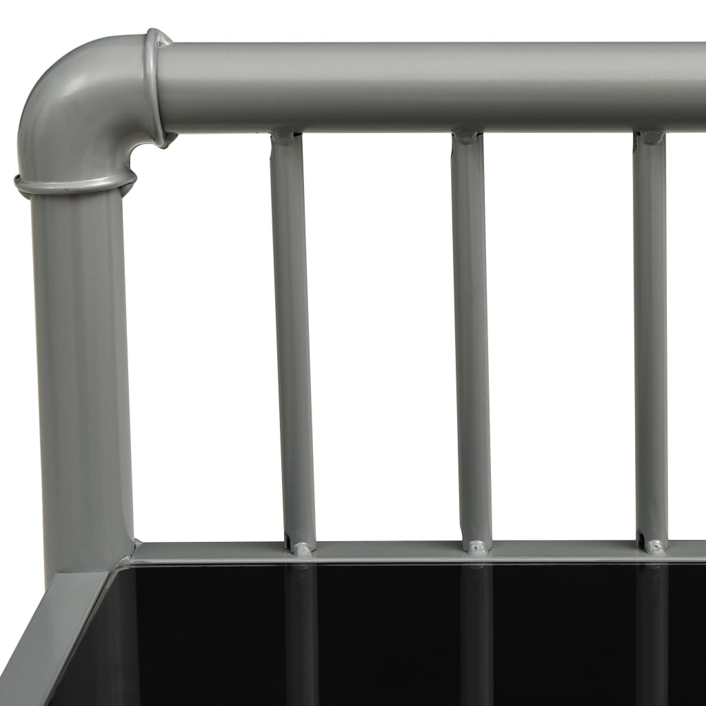 Tables de chevet 2 pcs Gris et noir Métal et verre - XIOS