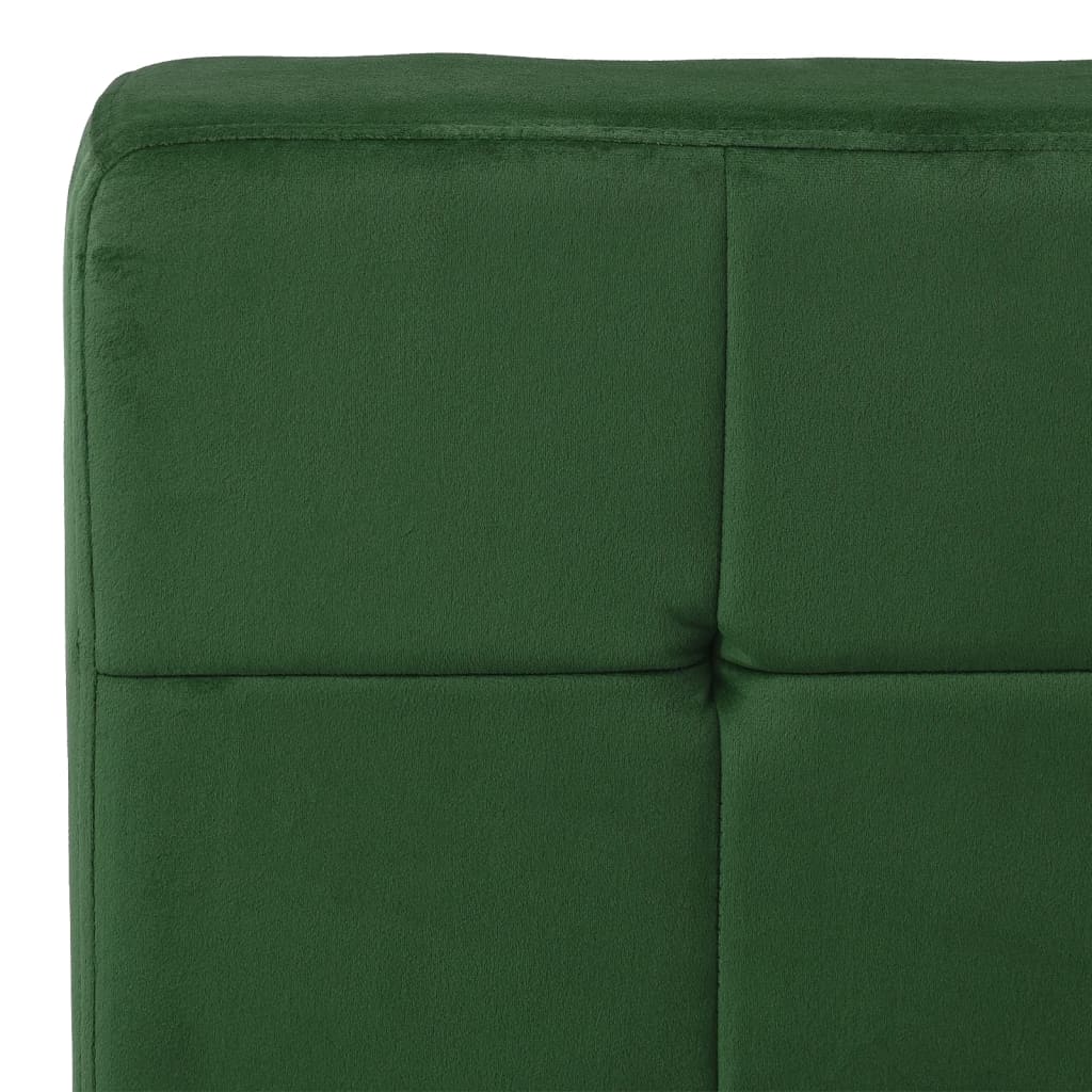 Chaise de relaxation 65x79x87 cm Vert foncé Velours - XIOS