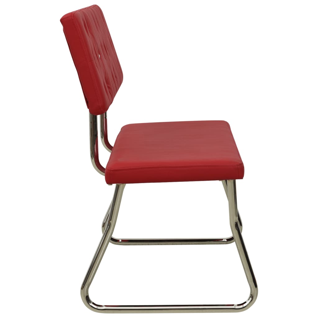 Banc 110 cm Rouge bordeaux Similicuir - XIOS