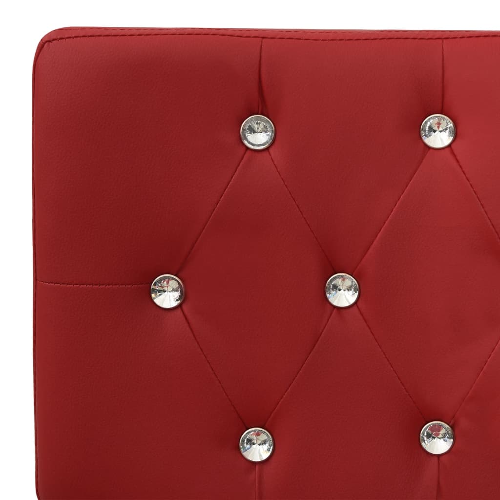 Banc 110 cm Rouge bordeaux Similicuir - XIOS