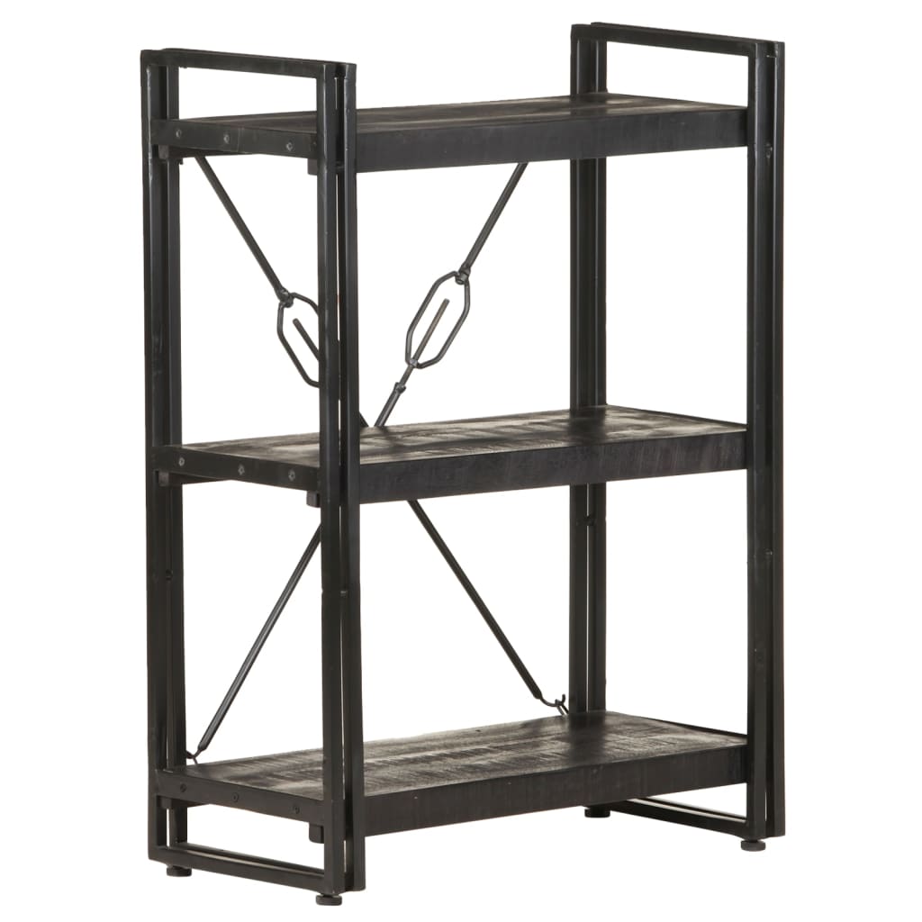 Bibliothèque à 3 niveaux 60x30x80 cm Bois de manguier massif - XIOS