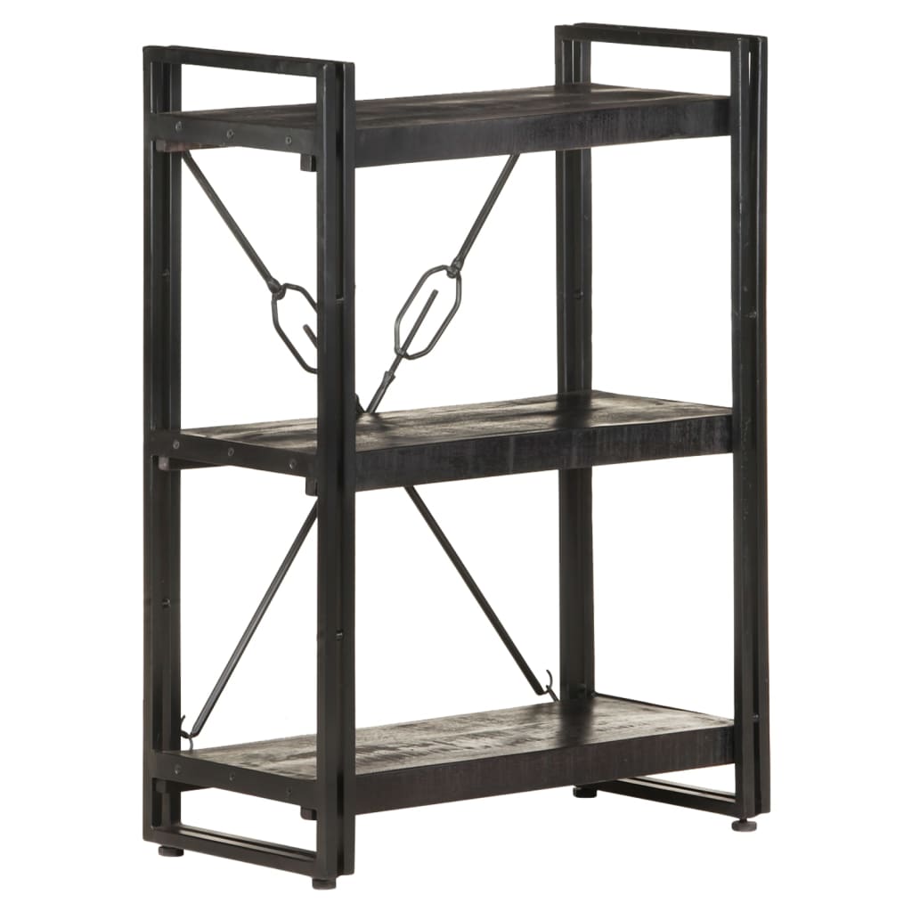 Bibliothèque à 3 niveaux 60x30x80 cm Bois de manguier massif - XIOS
