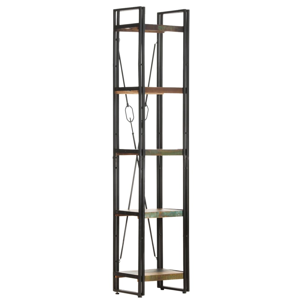 Bibliothèque 5 niveaux 40x30x180 cm Bois de récupération massif Bibliothèques vidaXL
