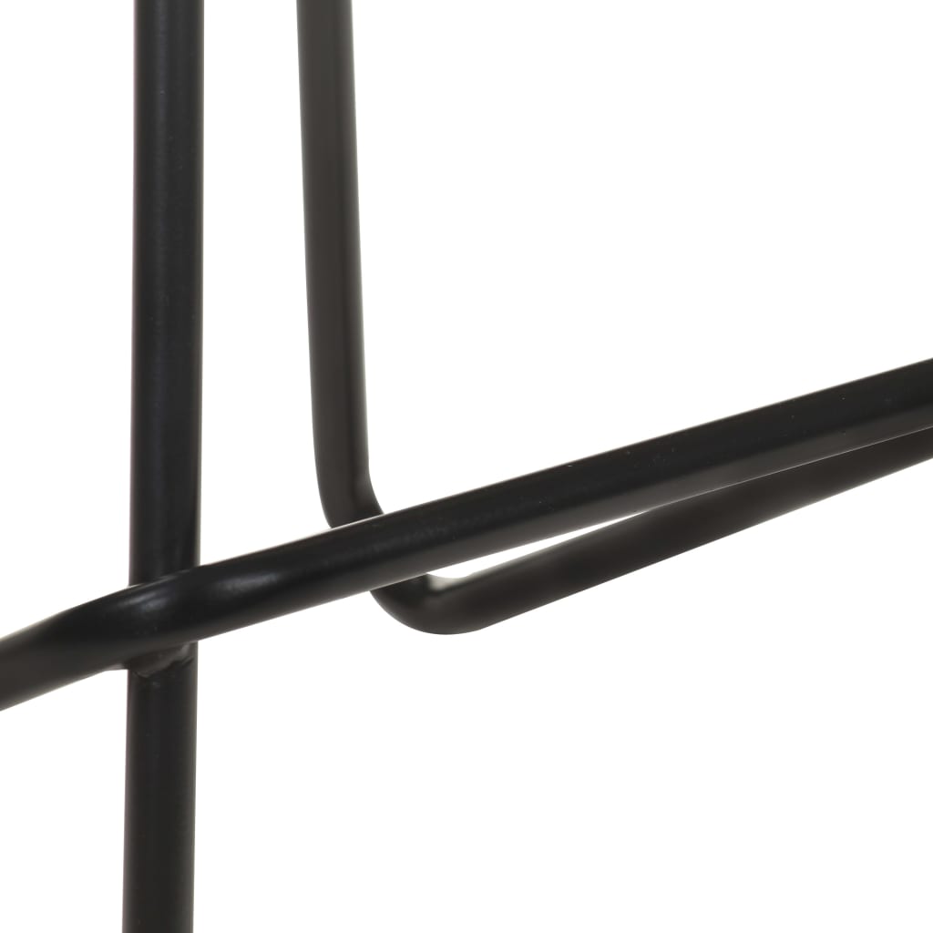 Tabourets de bar lot de 2 marron cuir véritable - XIOS