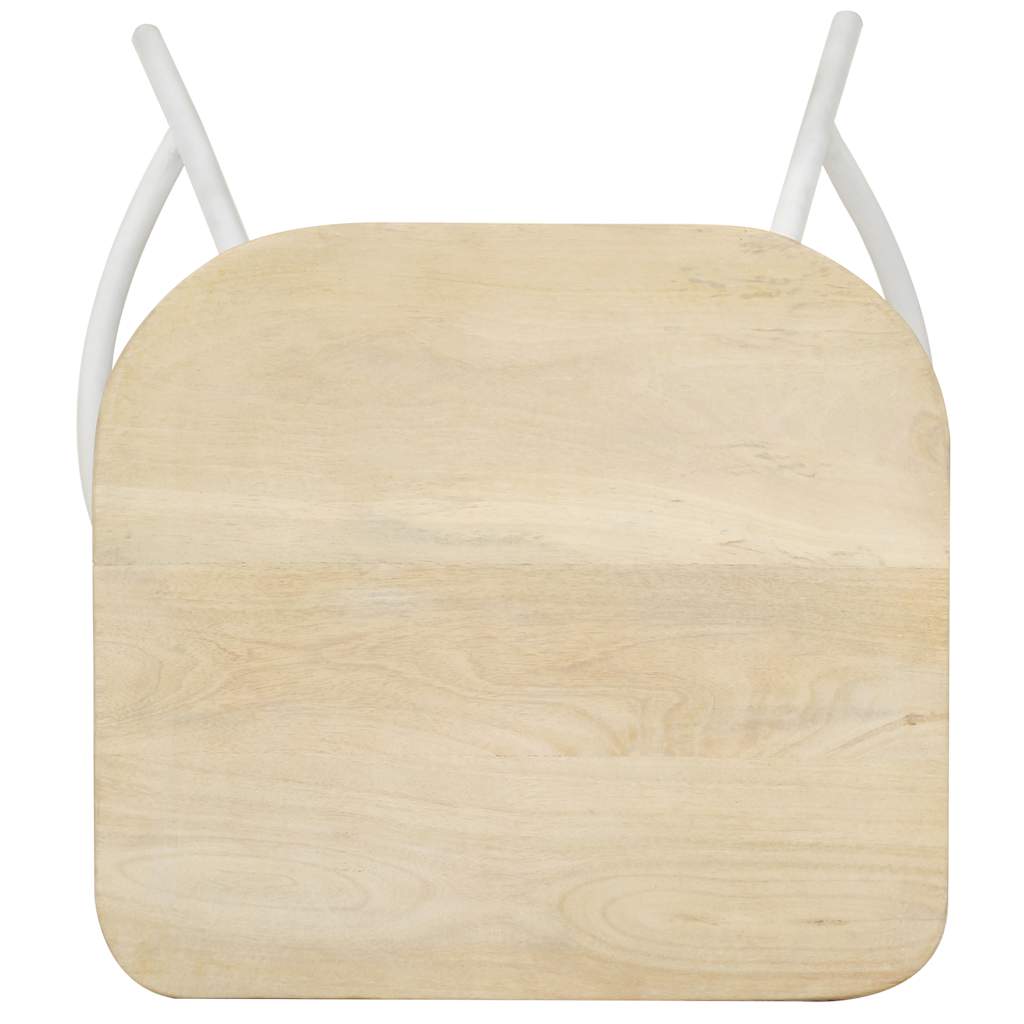 Tabourets de bar lot de 4 bois de manguier massif - XIOS