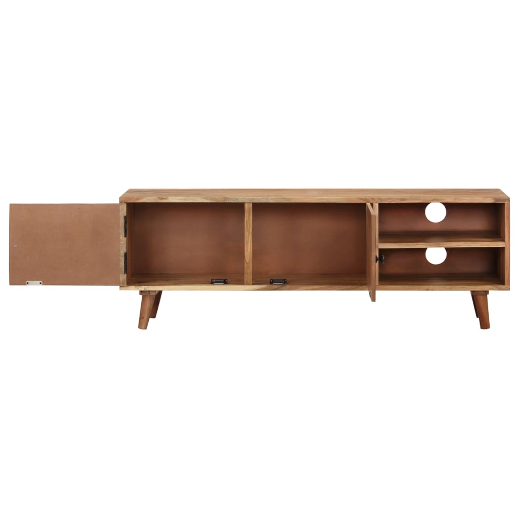 Meuble TV 115x30x39 cm Bois d'acacia massif Meubles TV vidaXL   