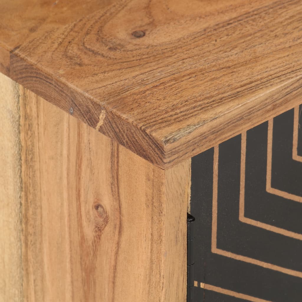 Meuble TV 115x30x39 cm Bois d'acacia massif Meubles TV vidaXL   